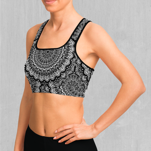Floral Mandala Sports Bra