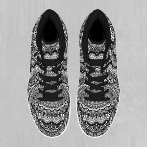 Floral Mandala High Top Sneakers