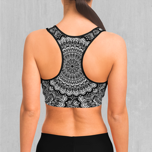 Floral Mandala Sports Bra