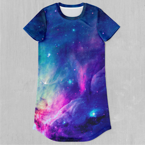 Frost Nebula T-Shirt Dress