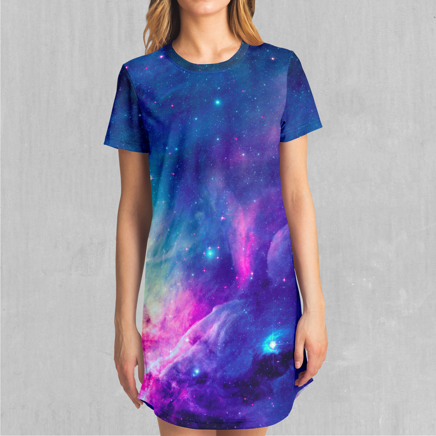 Frost Nebula T-Shirt Dress