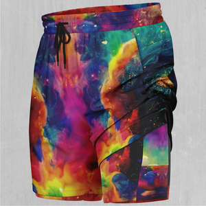 Galactic Eye Men's 2 in 1 Shorts