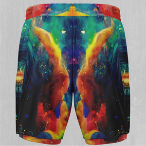 Galactic Eye Men's 2 in 1 Shorts