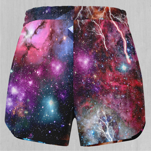 Galaxies Collide Women's Shorts