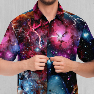 Galaxies Collide Button Down Shirt