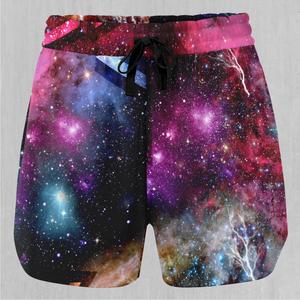 Galaxies Collide Women's Shorts