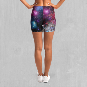 Galaxies Collide Yoga Shorts