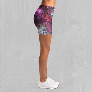 Galaxies Collide Yoga Shorts