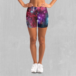 Galaxies Collide Yoga Shorts