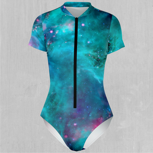 Galaxy Aurora Short Sleeve Bodysuit