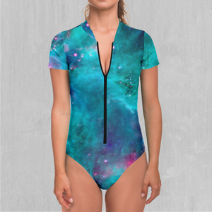 Galaxy Aurora Short Sleeve Bodysuit