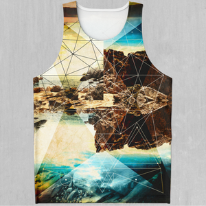 Geometric Shores Men's Tank Top