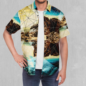 Geometric Shores Button Down Shirt