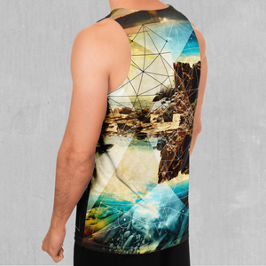 Geometric Shores Men's Tank Top