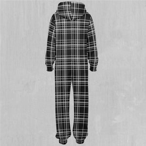 Grayscale Plaid Jumpsuit