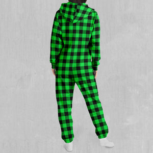 Green Checkered Plaid Onesie