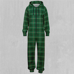 Green Plaid Jumpsuit