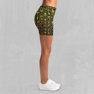 Hieroglyphics Yoga Shorts