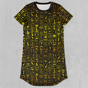 Hieroglyphics T-Shirt Dress