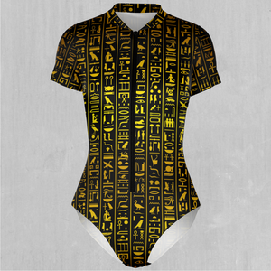 Hieroglyphics Short Sleeve Bodysuit
