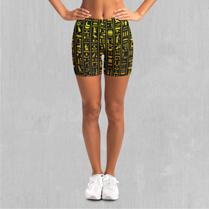 Hieroglyphics Yoga Shorts