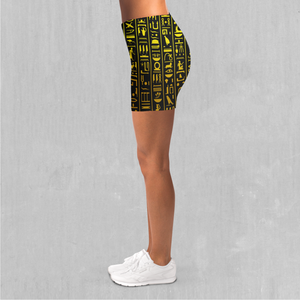Hieroglyphics Yoga Shorts