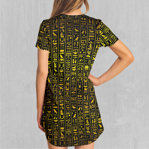 Hieroglyphics T-Shirt Dress