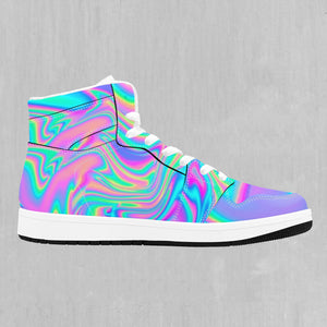 Holographic High Top Sneakers
