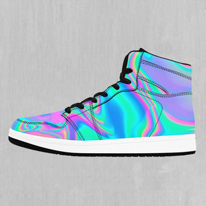 Holographic High Top Sneakers