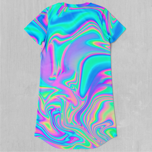 Holographic T-Shirt Dress