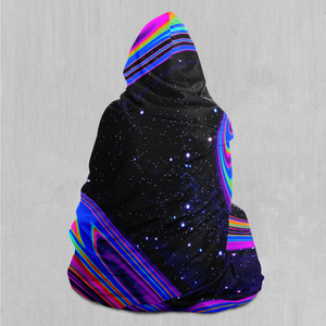 Chromatic Cosmos Hooded Blanket
