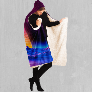 Radial Glow Hooded Blanket