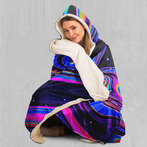 Chromatic Cosmos Hooded Blanket