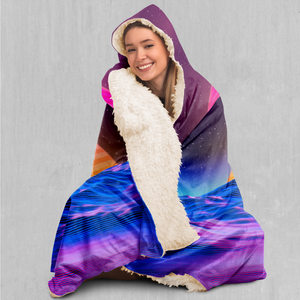 Radial Glow Hooded Blanket