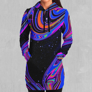 Chromatic Cosmos Hoodie Dress