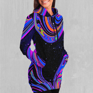 Chromatic Cosmos Hoodie Dress