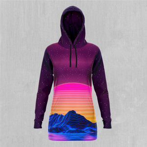 Radial Glow Hoodie Dress