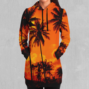 Lush Sunset Hoodie Dress