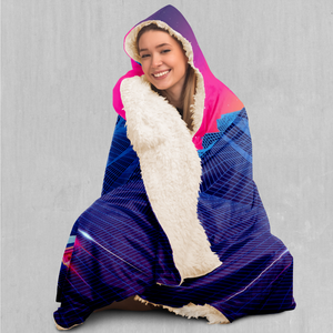 Into The Sunset Hooded Blanket