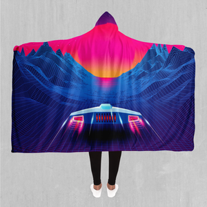 Into The Sunset Hooded Blanket