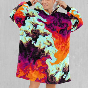 Lava Bath Blanket Hoodie