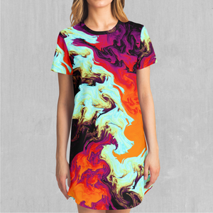 Lava Bath T-Shirt Dress
