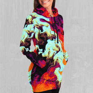 Lava Bath Hoodie Dress
