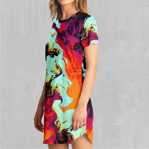 Lava Bath T-Shirt Dress