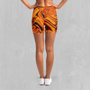 Lava Flow Yoga Shorts