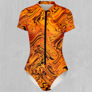 Lava Flow Short Sleeve Bodysuit