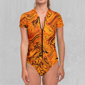 Lava Flow Short Sleeve Bodysuit