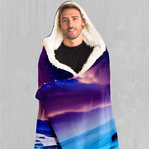Liquid Lights Hooded Blanket