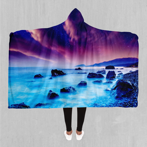 Liquid Lights Hooded Blanket