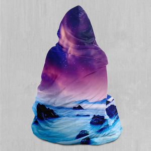 Liquid Lights Hooded Blanket